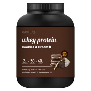 베네틴 라이트 웨이 프로틴 단백질 쉐이크 쿠키앤크림맛, 1개, 2kg
