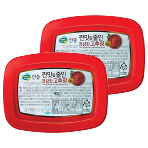 신송식품 짠맛을줄인 건강한 고추장, 170g, 2개
