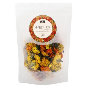 네이쳐리브 제주 수제 메리골드 꽃차 식약처 인증 HACCP 마리골드 꽃송이 파우치형, 40g, 1개, 1개입