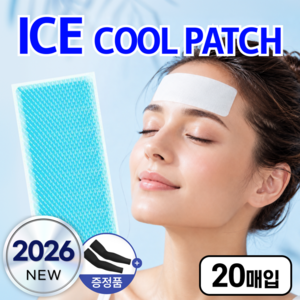 트렌듀어 여름 냉감 쿨패치 아이스 쿨링 패치, 20개