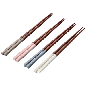 아카시아 옻칠 파스텔 젓가락 4벌 세트, 혼합색상, 단품, 1개