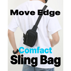 [무브엣지] 남자슬링백 메신저백 지퍼힙색 여행용