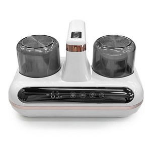침구청소기 무선 UV살균 초고속 진동 2중 필터 침대 이불 진드기 침구청소기, 화이트, NBON-HK-518
