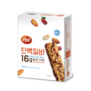 포스트 단백질바, 500g, 4개