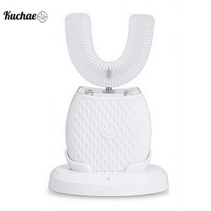Kuchae 실리콘 전동칫솔 치아미백기, 1개, 화이트, AY-68104