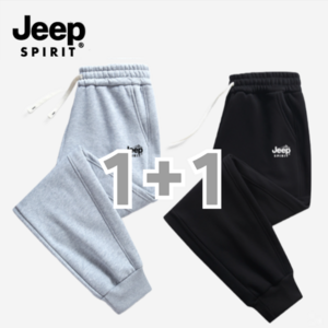 JEEP SPIRIT 지프 남성 여성 츄리닝 100% 면 트레이닝복 바지 조커팬츠 조거팬츠 2종 세트