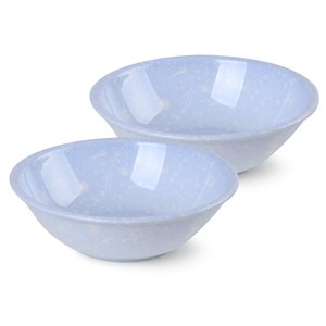 레트로 분식 그릇 포장마차 떡볶이 라면 캠핑 접시, 블루, 레트로그릇, 2개