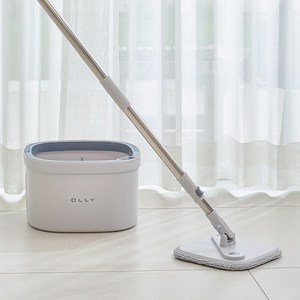 8월 출시 신제품 OLLY 올리 한번에 통돌이 회전 물걸레 밀대 걸레, 1개