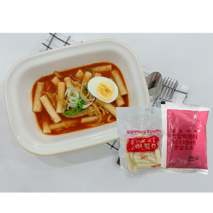 빨강떡볶이 5단계(떡+소스), 1개, 225g