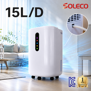 SOLECO 2026년 신형 15L 대용량 가정용 제습기 저소음 자동제습 습도조절 연속배수 의류건조 원룸 아파트 사계절, DH-15L Smart