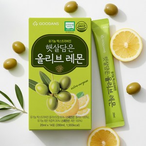 유기농 올레샷 스틱 엑스트라버진 올리브오일 레몬즙, 1박스, 280ml