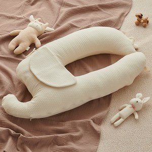 아띠빠스 옆으로 재우는 코끼리 유아 베개, 베이지, 1개