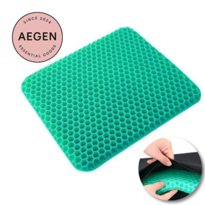 Aegen 벌집쿨 체중분산 의자쿠션 실리콘여름방석 Pressure-Distributing Cool Summer Seat Cushio, 아쿠아 민트