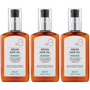 라입 R3 아르간 헤어오일 베이비파우더, 100ml, 3개