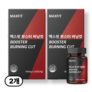 [정품] 맥스핏 부스터 버닝컷, 2개, 120정
