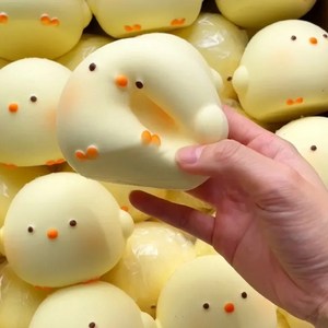 폭신한 병아리 스퀴시 부드러운 스트레스볼