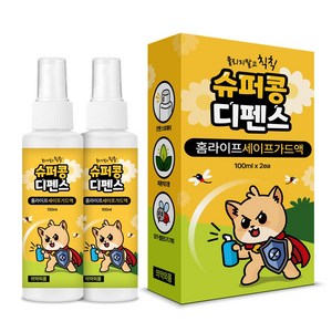 슈퍼콩 디펜스 세이프가드액 이카리딘 날벌레 유아용 모기 기피제 스프레이 100 ml 2개입 여행용 기내반입, 1개, 200ml