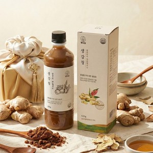 팔도담 100% 국산 진짜 생강청 안동농협 수제 차 원액 진액 엑기스, 620g, 1개, 1개입, 620ml