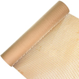 크라프트 종이뽁뽁이 친환경 종이 완충재 벌집 포장지 에어캡 포장재 롤, 50cm x 30m, 1개