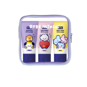 BT21 미니니 여행용 키트 세면도구 세트 3종, 1개