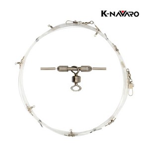 나바로 갈치기둥줄 50호 8단 1.8M 멀티도래 갈치 기둥줄 채비 갈치바늘채비, 1개, 2개입