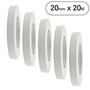 아트위브 마스킹 테이프 종이테이프 아이보리 20mm x 20M, 5개