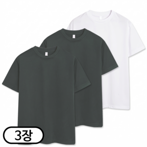 탑보이 TOPBOY 3장세트 남녀공용 기능성 드라이 반팔 티셔츠 냉감 흡한속건 쿨론 (SCC5274PT) 골드박스 특가