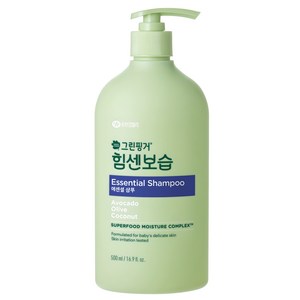 그린핑거 유아용 힘센보습 에센셜 샴푸, 500ml, 1개