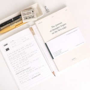 페이지너리 독서노트 독서기록장 기록노트, 1개, 화이트 테일