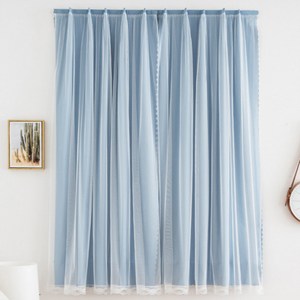 Trendigo 무타공 붙이는 암막커튼 창문형 완벽 빛차단 벨크로 커튼 세트