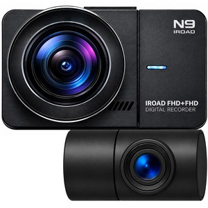 무료방문장착 아이로드 N9 엔나인 가성비 블랙박스 전후방 FHD 2채널 옵션선택 32G 64G 128G 동글이 (Wifi) GPS HUD 가능, 출장장착+단품, 32GB