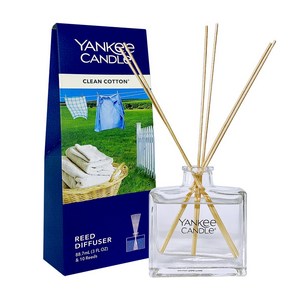 양키캔들 리드 디퓨저 88.7ml 아로마 실내 화장실 방향제추천 인테리어 디퓨져, 리드디퓨져_클린코튼, 1개