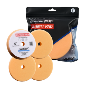 람다프로툴 ULTIMIT PAD 전문가용 5인치 광택패드, [세트]LIGHT CUT(75PPI) 4개