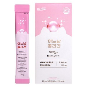[이노냥 픽 3일 프로모션] 허브이오 이노냥 베리솔 콜라겐 히알루론산 피부탄력 젤리 스틱 고함량, 1개, 280g