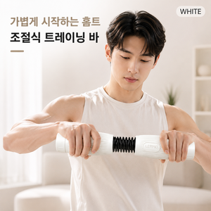 강도조절 스프링 완력기 손목 전완근 팔 근력 강화 홈트레이닝 운동기구 트레이닝 바, 1개, 화이트
