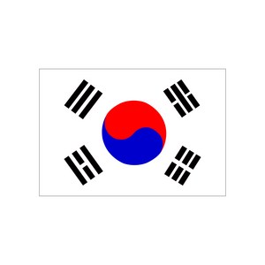 DOMINO STORY 태극기 스티커 캐리어 방수 110x75mm 대한민국 국기 깃발, 25개