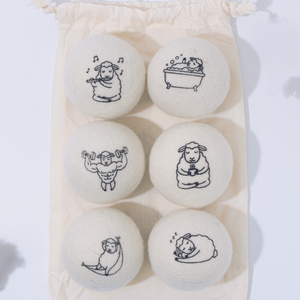 리빙모먼트 양모볼 건조기 세탁볼 정전기 방지 드라이볼, 1세트, 화이트