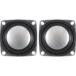 2개 3W 2인치 라우드스피커 52mm 2인치 4옴 베이스 스피커 오디오 사운드 홈 시어터 라우드스피커 풀 주파수 범위 스피커 LCD TV 컴퓨터 DIY 붐박스용 스테레오 우퍼, 블랙, LS52W-8-R8