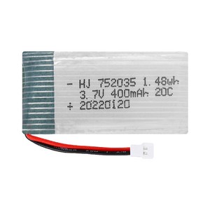 올칩 3.7V 400mAh SYMA X15T 드론배터리 소형 RC 쿼드콥터 예비용 교체 부품, (슈퍼소닉) 3.7v 400mah(MOLEX), 1개