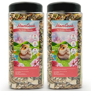 햄쿡 골든 햄스터 사료, 2개, 550g