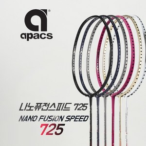 아펙스 APACS 나노퓨전스피드725 4u 6컬러 배드민턴라켓) + 줄 26장력 프로원68, 골드, 1개, 725