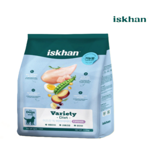 이즈칸 독 버라이어티 기능성 사료, 다이어트+장건강, 2.5kg, 1개