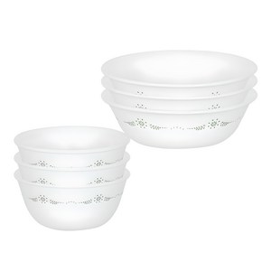 코렐 잉글리쉬가든 공기대접 세트, 혼합색상, 공기 3p + 대접 3p, 1세트