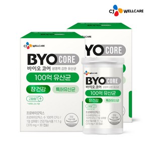 바이오코어 100억 식물성 유산균 캡슐, 30정, 2개