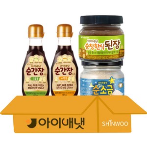 아이배냇 아기양념 세트 [순간장 국물용1+순간장 비빔용1+한식 된장1+순소금1], 비빔용, 1세트, 660g