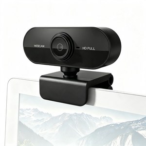 1080P HD 웹캠 내장마이크 USB2.0 카메라 화상회의 온라인수업 방송용 pc 웹캠, 검은색-865, BLZ-33