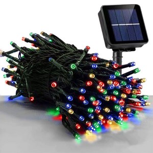 KELAKE 태양광 조명줄 야외용 정원등 LED 트리등 아웃도어 방수 22m 200Led, 컬러 조명