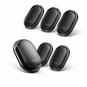 차량용 자석 후크 다용도 고리 걸이 케이블정리 가방걸이 4개입 블랙, 4개, Black