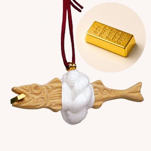 파란토리 골드바 액막이 명태 차량 개업 집들이 선물, gold, 1개