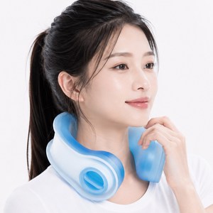 OBP 대용량 냉각 아이스 넥쿨러 넥밴드 쿨링 얼음목걸이, 1개, 블루